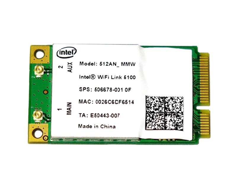 Ce Intel Wireless WiFi Link 5100 802.11a/b/g/n 300Mbps PCIe Mini LANJ[h 512ANMMW