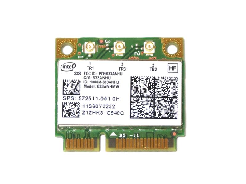 Lenovo/HP 60Y3233 572511-001 Intel Centrino Ultimate-N 6300 802.11a/b/g/n 450Mbps PCIe Mini half LANJ[h