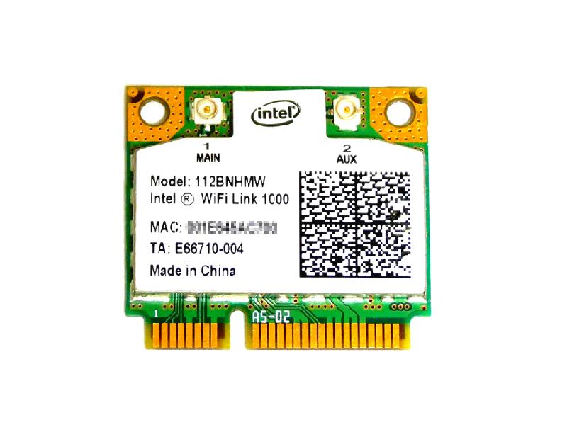 Ce Intel WiFi Link 1000 2.4GHz 802.11b/g/n PCIe Mini half LANJ[h 112BNHMW