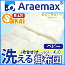 ランク別最大ポイント10倍!(1/25(月)9:59迄)50%OFF! 【日本製】エアロカプセル ガンマ2枚合せ 洗える掛け布団オールシーズン対応タイプベビーサイズ(95×120cm) 【洗える寝具】 【洗える布団】 【掛布団】 【洗えるふとん】 【アレルギー対策】【セール】【高級】 10P10Jan25