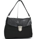 【中古】 PRADA セミショルダーバッグ ナイロン ブラック