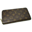 【中古】LOUIS VUITTON ラウンドファスナー 長財布 ジッピーウォレット モノグラム M42616