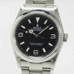 【<strong>中古</strong>】ROLEX <strong>エクスプローラー1</strong> 自動巻き SS ブラック文字盤 Z番 114270