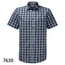 ○ジャックウルフスキン W1402331_7630・ホットスプリングシャツ メンズ(ナイトブルーチェック)【31%OFF】