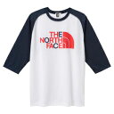 ノースフェイス NT32995・ラグラン ロゴTシャツ