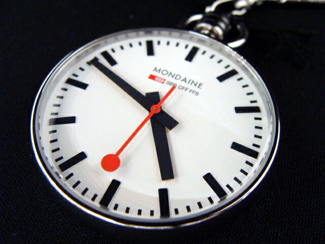 正規品モンディーン　ポケットウォッチ　スイス国営鉄道公認時計　