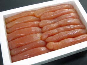 【虎杖浜産】極上たらこ「1kg」無着色・薄塩甘口・業務用発泡箱入り