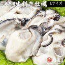 Lサイズ 生むき牡蠣 メガ盛り2kg 解凍後1700g 広島県産牡蠣 カキ かき 冷凍 むき身