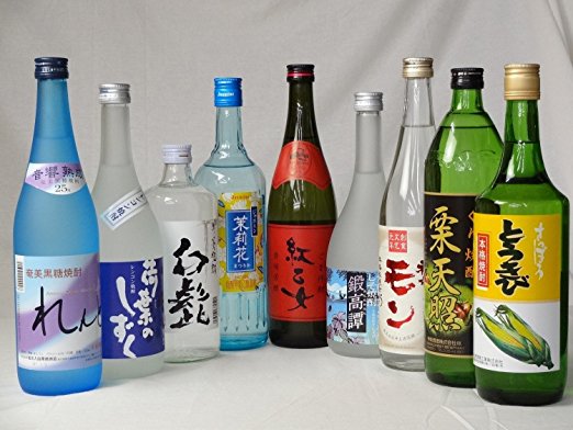 変わり種焼酎9本セット ジャスミン×胡麻×牛蒡×紫蘇×米焼酎×レンコン×栗×黒糖×とうもろ…...:sake-gets:13940580