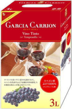 ●8本で送料無料●ガルシア　カリオン　テンプラニーリョ　3L　(赤)　【バッグ・イン・ボックス】