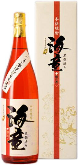 ［芋焼酎］楽天最安値挑戦中★9本まで同梱可☆25度　海童　祝の赤　1．8L（1800ml）　【箱付き】　濱田酒造　（祝いの赤）※