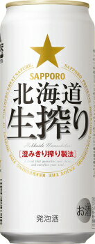 サッポロ　北海道生搾り　500ml缶　【1ケース】 【24缶】　 【2ケースまで1個口で配送出来ます】