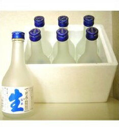 【クール便配送代込】一の井手　本醸造生酒（本なま）300ml×6本　発泡スチロール入火入れを一度もしない正真正銘の生きた酒です。