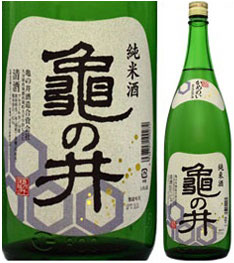 【取寄商品】亀の井　純米酒　1800ml瓶　亀の井酒造　大分県　化粧箱なし