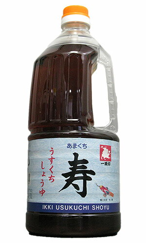 【九州醤油】　熊本県　緑屋本店　一騎印　寿醤油　うすくち　1.5L
