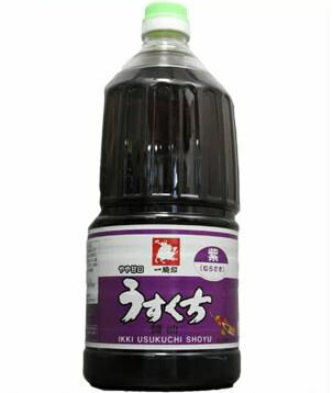 【九州醤油】　熊本県　緑屋本店　一騎印　紫醤油　うすくち　1.5L