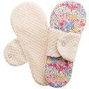布ナプキン型 ヒエトリパット Silk《シルク&オーガニック》山の草花 ピンク 冷えとりライナー 今治 タオル