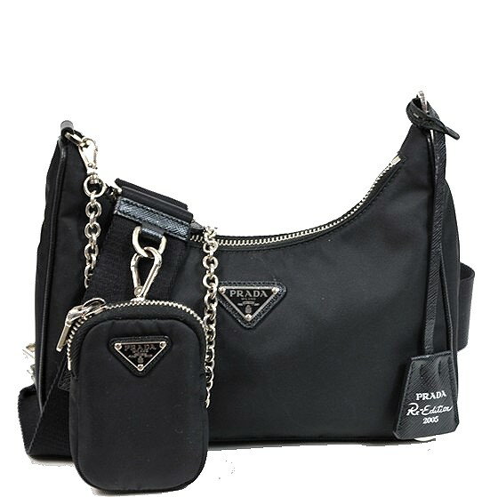 【美品】プラダ　バッグ　1BH204 Re-Edition 2005 Re-Nylon ショルダーバッグ　ポーチ付き