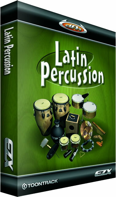 EZdrummer用拡張音源 TOONTRACK EZX LATIN PERCUSSION【1万円以上お買い物で送料無料】【80種類以上のパーカッションを網羅！】