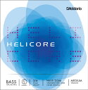 D'Addario ウッドベース弦 H615 3/4M Helicore Orchestral Bass Strings / C (Extended E)-MED (バラ弦/ミディアム)【ダダリオ daddario コントラバス】【ゆうパケット対応】