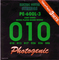 エレキギター弦 Photogenic PE-600L (3set pack)