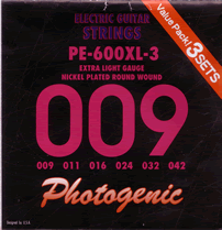 エレキギター弦 Photogenic PE-600XL (3set pack)