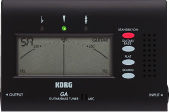 KORG ギター・ベース専用 チューナー GA-40 【シリコンカバー付き】【コルグ】