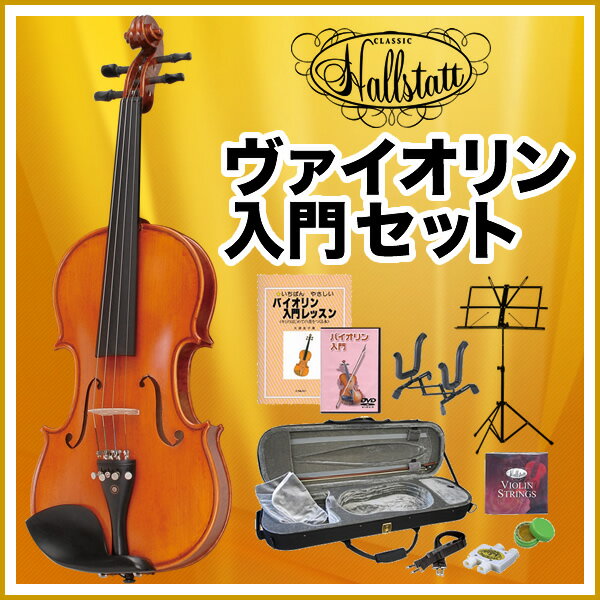 Hallstatt 子供用分数バイオリン V-28-1/2 11点入門セット【ハルシュタット】