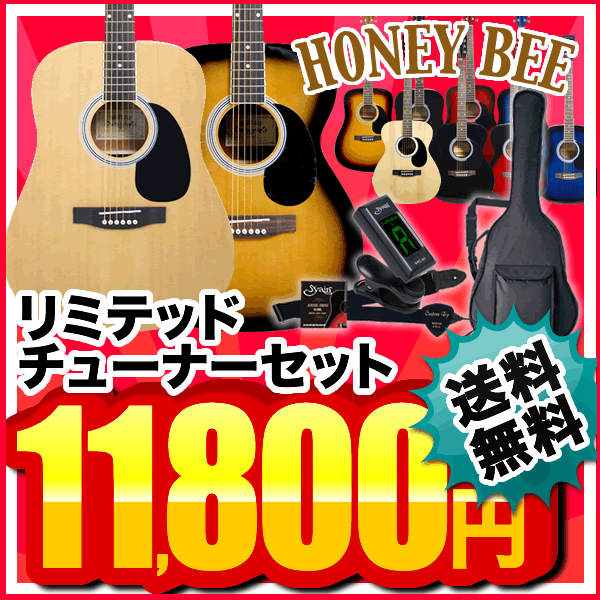 【今だけ特典付き!】アコースティックギター HONEY BEE W-15/F-15 アコギ リミテッドセット【今だけ教則DVD付き!】【アコースティックギター ... ランキングお取り寄せ