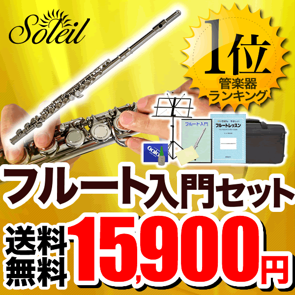 Soleil フルート 初心者入門セット SFL-1【ソレイユ SFL1 管楽器】...:sakuragk:10029649