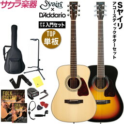 【5と0のつく日はエントリーでポイント4倍】アコースティックギター S.Yairi YF-5R ダダリオ入門セット【ヤイリ フォークタイプ YF5R トップ単板 D'Addario小物セット】【大型荷物】＊