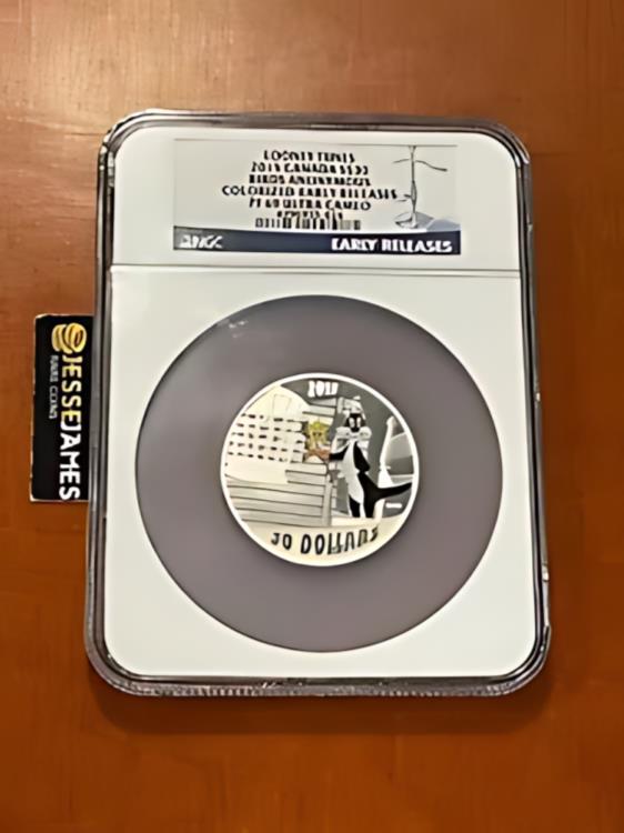2015 $30 カナダ ルーニー テューンズ 2 オンス シルバー プルーフ バード アノニマス NGC PF69 ER
