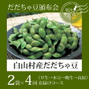 白山村産だだちゃ豆頒布会4回コース（各回400g×2袋）　【...