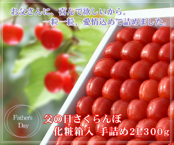 父の日秀撰佐藤錦手詰め2L・300g　【清川屋の父の日　山形...