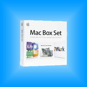 【送料無料】最新版 Mac Box Set '11（OS 10.6/iWork'09/iLife'11) 日本語対応 海外版日本語でインストールできます！「Mac OS X v10.6 Snow Leopard」、「iWork '09」と「iLife '09」がセットに！