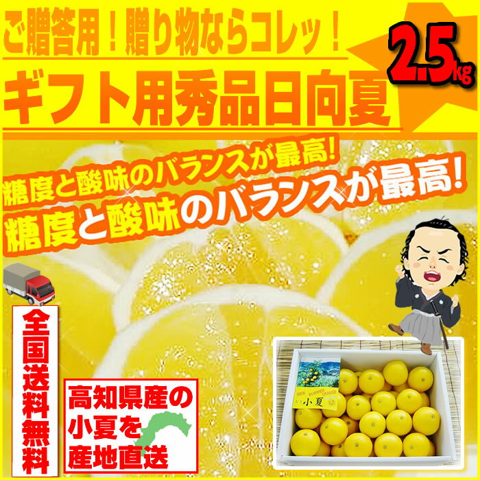 小夏:約2.5kg♪ ギフト用秀品日向夏・ニューサ