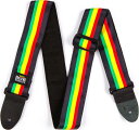 【ポイント2倍】【メール便発送・全国送料無料・代金引換不可】ダンロップ Dunlop BOB10 Stripes Bob Marley ボブ・マーリー ギターストラップ【smtb-TK】