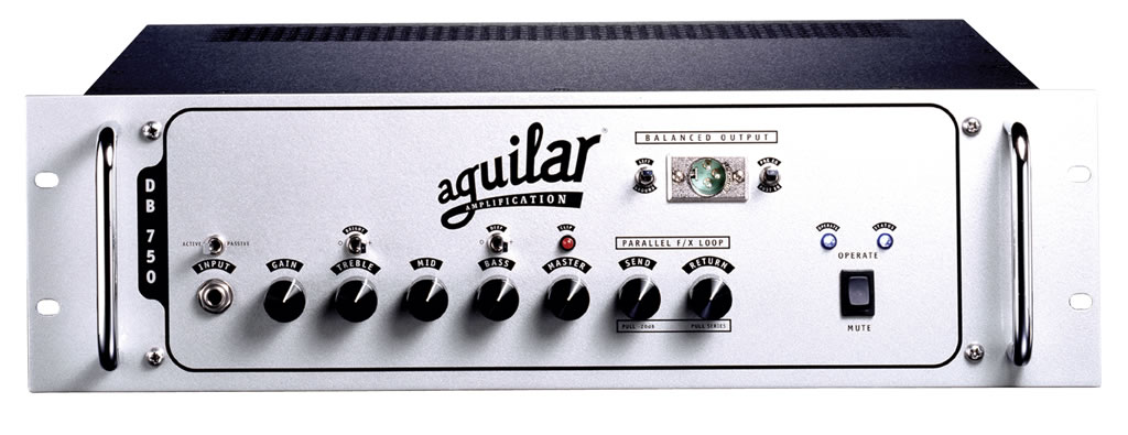 【送料無料】aguilar DB750+FS750+HC750 オールチューブのプリアンプ・セクションとディスクリートのMOSFETを使用したパワーアンプ部