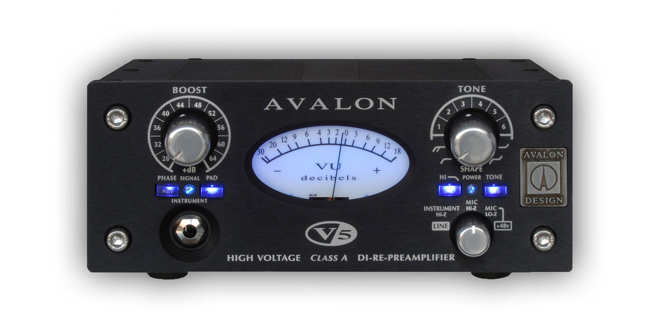 【送料無料】AVALON DESIGN V5 ブラック DI-Re-PreAmplifier/正規品