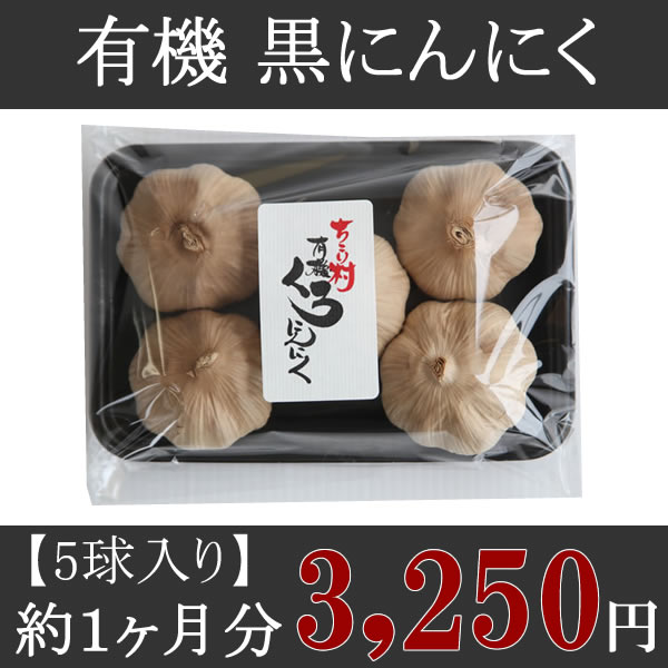 ちこり村の有機【黒にんにく】5球入り●目安約1ヶ月分食糧確保のギアリンクスが手がける有機栽培ニンニクを岐阜県で発酵熟成した商品です【黒にんにく】【新鮮野菜生活のサラダコスモ】【黒にんにく】ドライフルーツみたい