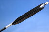 【D-1564】Black Fletching - Set of 6 (Shaft Size2117)黒尾羽 2117シャフト 6本組【矢絣加工】 【D-1564】Black Fletching - Set of 6 (Shaft Size2117)黒尾羽 2117シャフト 6本組【矢絣加工】