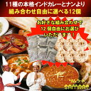 【組み合わせ自由】老舗インド料理店「サムラート」11種類より選べる本格インドカレーとナンのお好きな12個【送料無料】