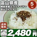 【送料無料】頼成営農 エコファーマー 【平成28年 新米】 富山てんたかく 5kgふっくら つやつややわらかお米※北海道、沖縄及び離島は別途発送料金が発生します