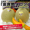 送料無料！北海道　JAふらの　富良野メロン2玉　（約1.3〜1.6kg×2玉）⇒3,980円北海道から特別な甘〜いスポット！登場！