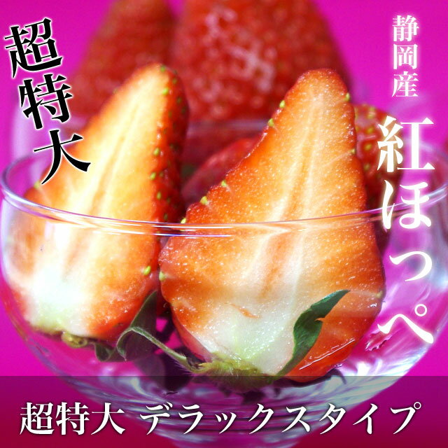 静岡県より産地直送 JA伊豆の国 紅ほっぺ 超特大 デラックスタイプ 約900g(450g(9から15粒)×2P) いちご イチゴ 苺 ※クール便発送 ランキングお取り寄せ