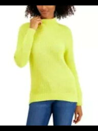 STYLE & COMPANY Womens Yellow Textured Long Sleeve Mock Sweater XXL レディース