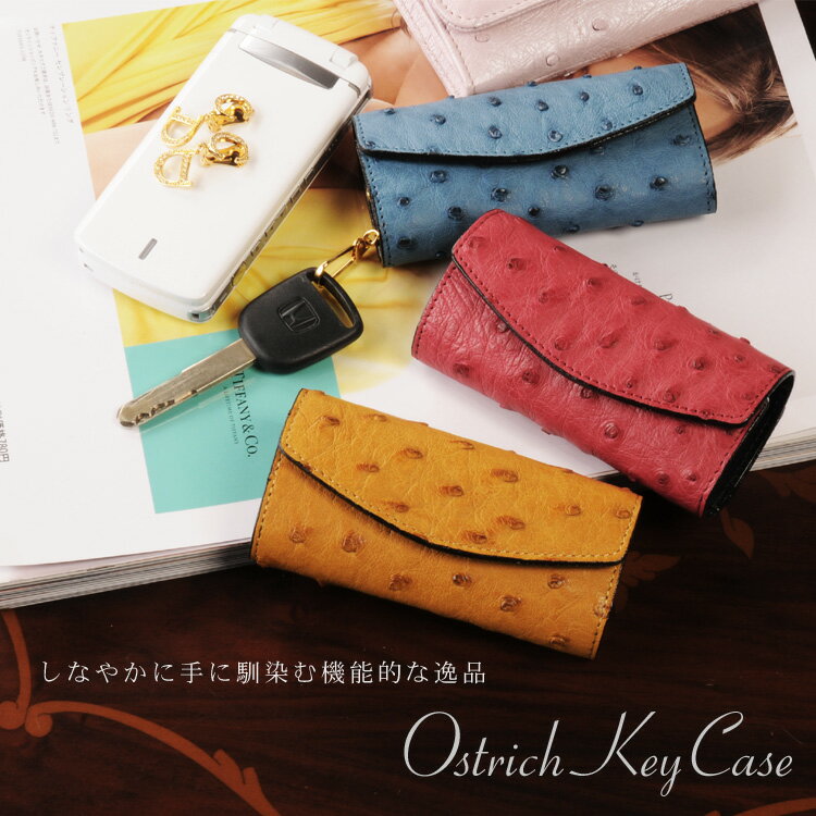 オーストリッチ5連キーケース(No.9077-1)【レディース レデイース ladies レディス】【レディース・メンズ】【キ-ホルダ-/キーホルダー】【Ostrich】【％OFF セール sale】