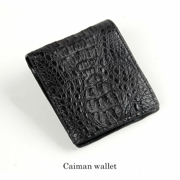 カイマン折り財布 財布 wallet ウォレット メンズ メンズ 男性用 財布 ワニ革 お財布 本革 本皮 皮 革 ワニ送料無料 誕生日 父 プレゼント ギフト 春財布 (9556r)