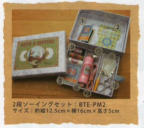 サジュー　SAJOUオリジナル裁縫箱 ソーイングボックス/刺繍道具...:sanoya:10004216
