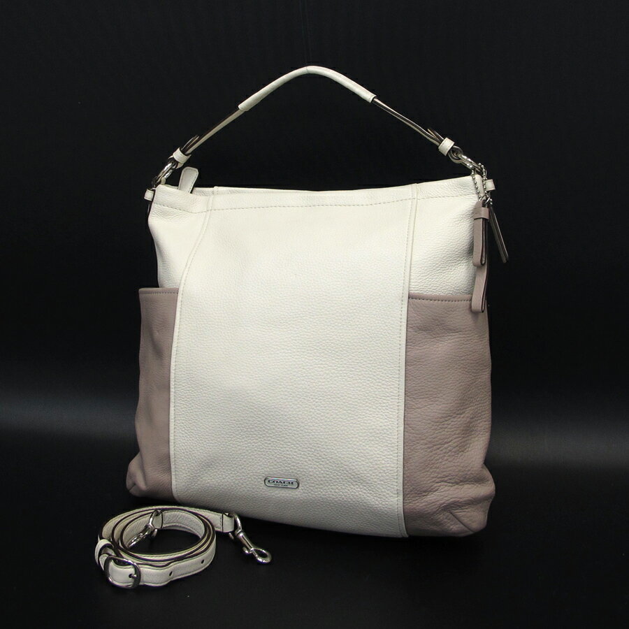 Used[A] Women Bag/Purse coach Parker color block Hobo F31304 shoulder White H7W | eBay